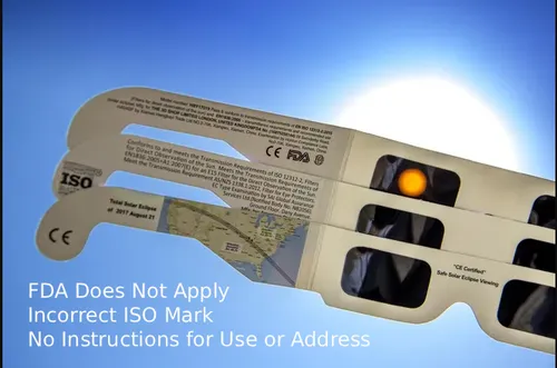 Counterfeit glasses comparison